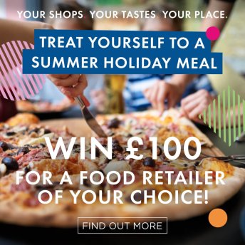 Win a £100 voucher for a food retailer of your choice in Martineau Place!